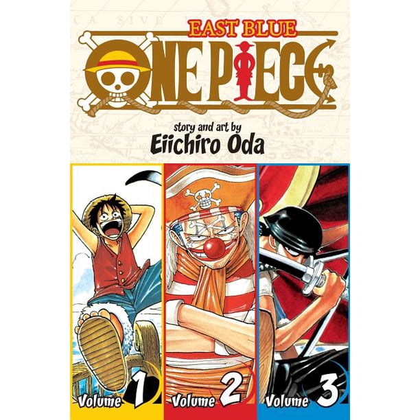 One Piece 3 In 1 One Piece East Blue 1 2 3 Vol 1 Omnibus Edition Paperback Walmart Com Walmart Com