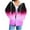 Hot Pink Sweatshirts for women _f, variant on safuny Womens Zip Up Hoodies Coats Long Sleeve Gradient Oversized Sweatshirts Jacket with Pockets Fall Fashion Clothes Green _f L