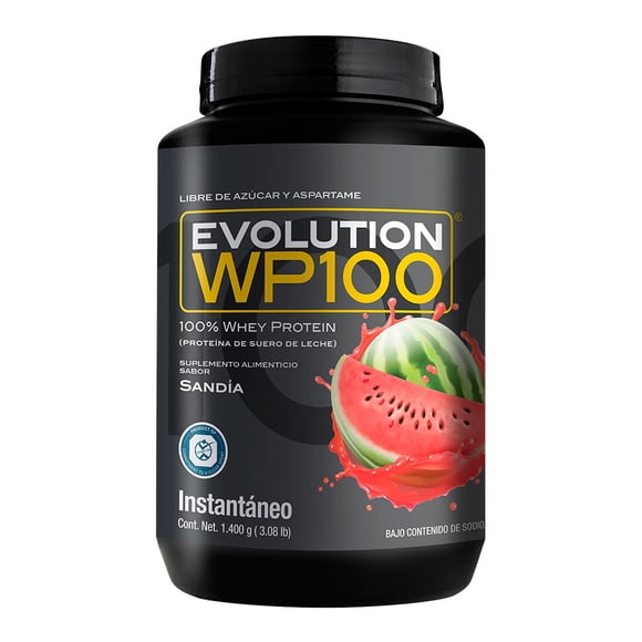 Proteína de suero de leche Evolution Nutraceutical WP100 Sandia Bote de 1400g