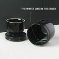 thumbnail image 6 of SWEEJAR Porcelain Butter Keeper Crock, French Butter Dish with Water Line, Ceramic Butter Container for soft butter (Black), 6 of 6