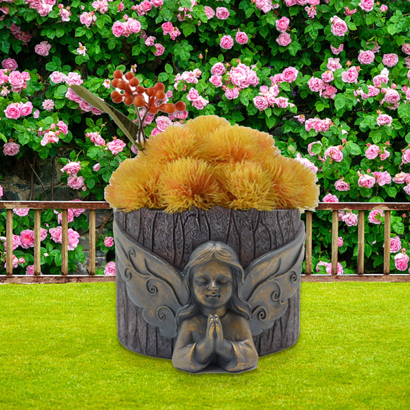 Cheers Resin Flowerpot Multiuse Creative Resin Home Angel Shape