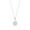 White, variant on St. Maarten Sterling CZ Pendant with Chain