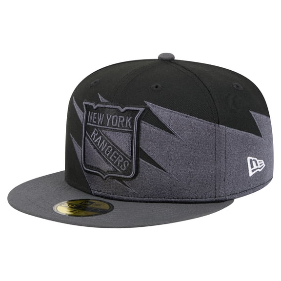 Men's New Era  Black New York Rangers Spikes 59FIFTY Fitted Hat