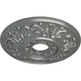 thumbnail image 3 of Ekena Millwork 18"OD x 3 1/2"ID x 1"P Valletta Ceiling Medallion (Fits Canopies up to 3 1/2"), Hand-Painted Silver, 3 of 6