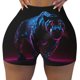 thumbnail image 2 of Fotbe Futuristic Purple Panther Shorts Sin Costuras – Shorts Deportivos de Cintura Alta para Mujer, Elásticos para Gimnasio, Yoga, Running o Ciclismo-Small, 2 of 8