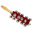 thumbnail image 3 of 1 pieza de campanas de mano, campana de mano, campanas de muñeca, campanas de trineo, instrumentos de mano de madera con 21 campanas, Navidad, rojo, 3 of 5