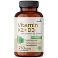 thumbnail image 3 of Complementa la vitamina K2 (MK7) de Futurebiotics con D3 250 cápsulas, 3 of 6