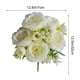 thumbnail image 3 of Ramo de rosas de seda artificial para la mesa nupcial y la decoración del hogar, 3 of 6
