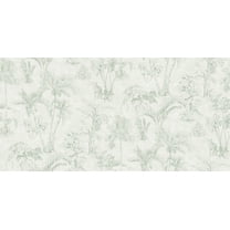 Advantage Zapata Green Tropical Jungle Wallpaper, 20.9-in by 33-ft, 57.48 sq. ft.