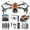 Orange, variant on TZYUDK Brushless Motor Drone with 1080P Camera WiFi FPV RC Quadcopter Altitude Hold Obstacle Avoidance Optical Flow for Adults Kids Black Plastic