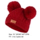thumbnail image 5 of Qarigey Bufanda Conjunto de gorro y guantes para niños Delicado protector térmico de punto Suministros de calor Pompón lindo Sellado bola de bola de color rojo 5Conjunto, 5 of 6