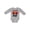 AC-Heather Grey, variant on Truck Year I'm One Boys or Girls Long Sleeve Baby Bodysuit