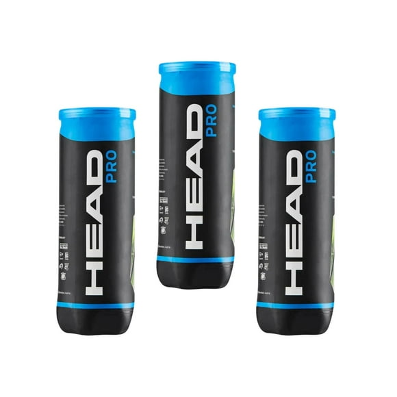 Pack 3 Botes de 3 pelotas Head Padel Pro High Altitude amarillo
