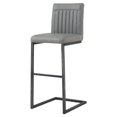 thumbnail image 1 of New Pacific Direct Ronan PU Leather Bar, Set of 2 Bar & Counter Stools, Antique Graphite Gray, 1 of 4