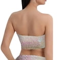 thumbnail image 5 of Laqbezok Women's Sexy Sequin Tube Top, Strapless Sparkly Crop Bandeau, Shiny Party Night Out Outfit, 5 of 5