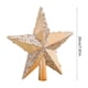thumbnail image 3 of Christmas Tree Tree Top Star Powder Gold Powder High End Three Dimensional Five Pointed Star Christmas Decoration Supplies, 3 of 6