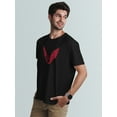 thumbnail image 2 of Flying Red Bat T-Shirt Men -Image by Shutterstock, Male x-Large, 2 of 4