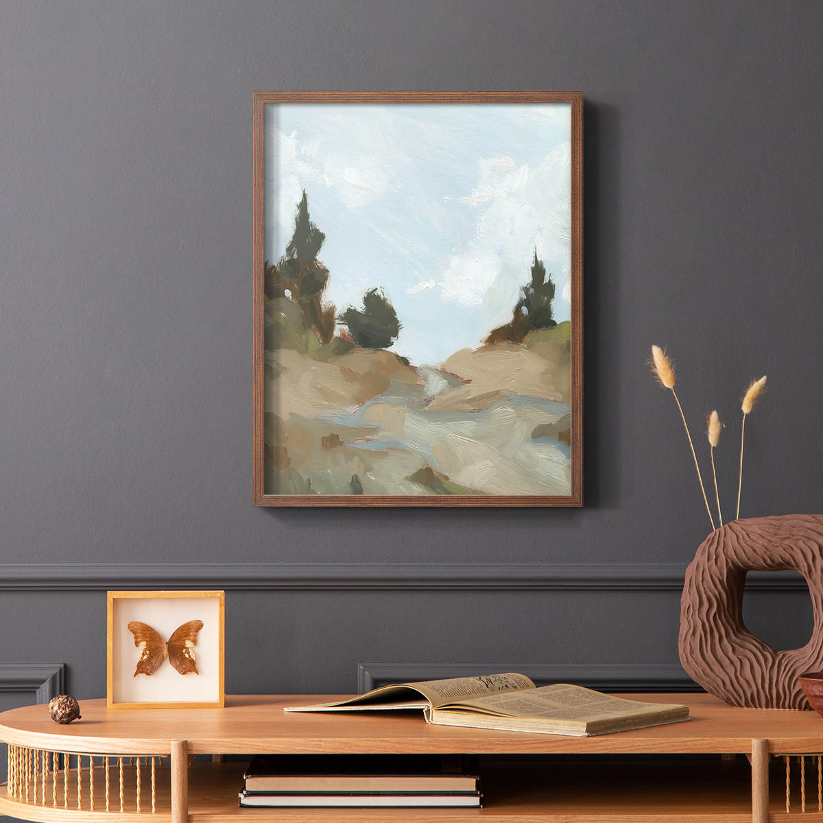 West Fork Hiking Trail I Framed Print in Brown Solid Wood 8 x 10 Framed Print