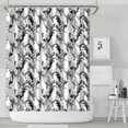 thumbnail image 2 of Country Barn & Rooster Shower Curtain 72" x 84" - Vintage Rustic Chicken Design Waterproof Machine Washable Bath Drape, 2 of 5