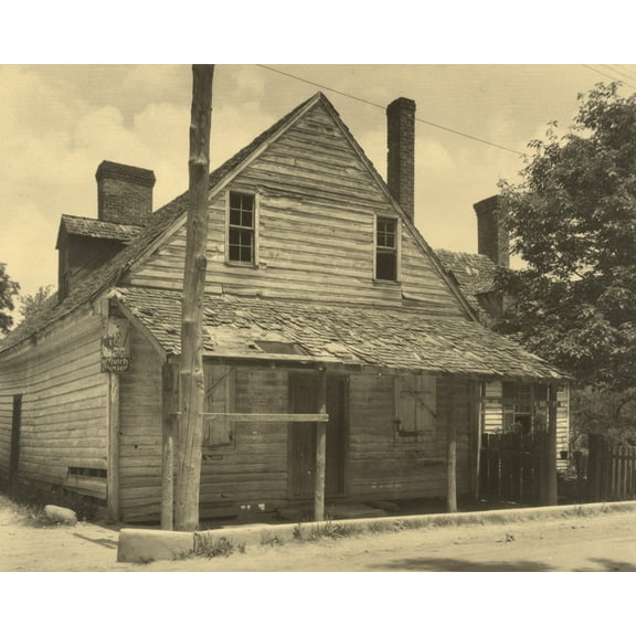 Print: Frank Hill's Old Store, Scott's Hill, Falmouth, circa 1925