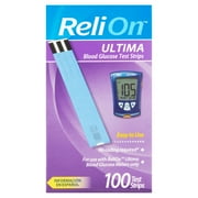 ReliOn Ultima Blood Glucose Test Strips, 100 Ct