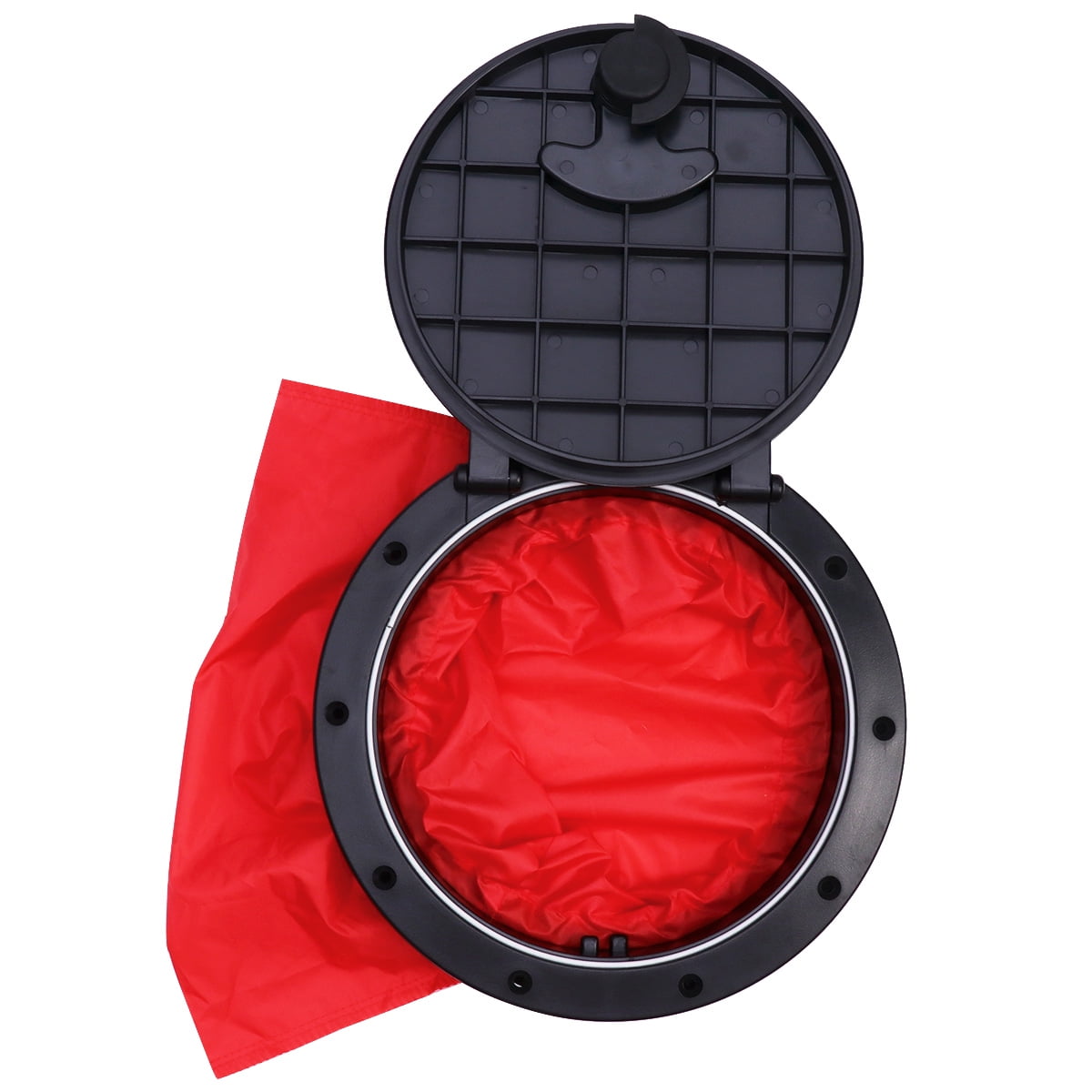 LABSERRON 10.16x10.16x1.77 Inches 1Set Black ABS PC PVC Hatch Cover for Kayak Storage Compartment Ultraviolet Protection
