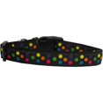 thumbnail image 1 of Black Multi-Dot Nylon Dog Collar Medium Narrow, 1 of 1