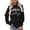 01-Black2412, variant on SONXAHE Womens Golf Club Letter Print Pullover Crew Neck Long Sleeve Casual Sweatshirt Top