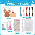 thumbnail image 2 of Sewing Felt Craft Kit Christmas Theme DIY Crafting and Sewing Set Stuffed Plushie Making Set for DIY Beginners Craft Christmas Birthday Gift, 2 of 9