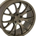 thumbnail image 2 of OE Wheels DG69 22 Inch Rim Fits Ram Hellcat Style 5x139.7 22x10 Satin Bronze (1), 2 of 5