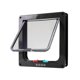 thumbnail image 5 of Puerta duradera para mascotas, puerta para perros, suministros para mascotas con de seguridad de 4 vías, puerta con solapa para perros y , negro Salvador puerta de gato, 5 of 10