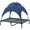 Blue, variant on Miaoweii Elevated Outdoor Dog Bed with Canopy,Outdoor Dog Bed with Removable Shade Tent for Small Medium Dogs, Breathable Mesh, Pet Hammock for Indoor or Camping, Durable, Non Slip