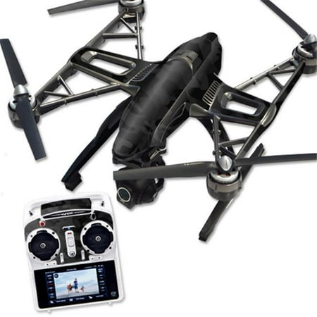 MightySkins YUQ500-Black Camo Skin for Yuneec Q500 & Q500 Plus Quadcopter Drone Wrap Cover Sticker - Black Camo