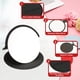 thumbnail image 3 of Espejo de bolsillo redondo Uxcell para bolso, espejo compacto de 3 pulgadas con funda de cuero (Negro), 3 of 7