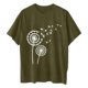 thumbnail image 3 of Camisetas de Manga Corta para las Mujeres Impreso Cuello Redondo Suelto Camiseta, Casual Cuatro Estaciones Blusa para el Hogar, 3 of 3