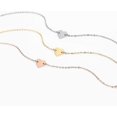 thumbnail image 4 of Delicada pulsera chapada en oro real de 14 quilates, pulsera de corazón pequeño, pulsera de barra, pulsera circular, pulsera de cadena de doble círculo, pulsera de disco, pulsera de perla creada, 4 of 4