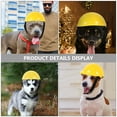 thumbnail image 5 of Casco de seguridad para perro, casco para cachorro, sombrero de seguridad para perro, sombrero decorativo para gato, sombrero protector para cachorro, 5 of 5