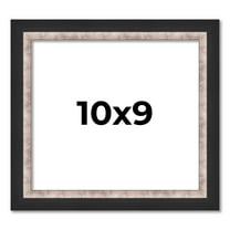 10x9 Frame Silver Real Wood Picture Frame Width 1.25 Inches | Interior Frame Depth 0.75 Inches |