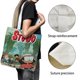 thumbnail image 3 of StuGo Bolso de tela con estampado de lienzo para mujer, bolsa de compras reutilizable y estética, con cremallera interior, regalo para mujer,40*40cm., 3 of 6