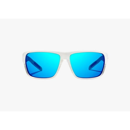 BAJIO Rigolets White,Silver Matte | Blue Mirror Glass Sunglasses