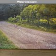 thumbnail image 6 of Ambesonne Countryside Place Mats Set of 4, Moon and Sun View, Standard Size, Green Blue, 6 of 6