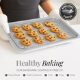 thumbnail image 7 of Gotham Steel 6 Pc Stackable Baking Pans Set Non Stick, 70% Space Saving Design, Nonstick Ceramic Bakeware Sets Non Toxic, with Baking Sheet Tray, Cake & Muffin Pans, Oven & Dishwasher Safe, White, 7 of 7