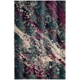 thumbnail image 2 of SAFAVIEH Radiance Jasna Abstract Area Rug, Teal/Magenta, 4' x 6', 2 of 5