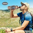 thumbnail image 6 of Yayeee 20oz Insulated Water Bottle Double Wall Stainless Steel with Flip Straw Lid, Blue Geometric Eagle, 6 of 7