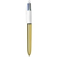 thumbnail image 4 of BIC 4-Color Shine Retractable Metallic Ball Pens, Medium Point (1.0 mm), 3-Count Pack, Retractable Ball Pen With Long-Lasting Ink, 4 of 4