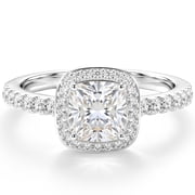 APSVO S925 Sterling Silver Plated Rings for Women CZ Eternity Promise Wedding Band Engagement Rings Birthday Graduation Prom Mothers Day Jewelry Gifts Her Girlfriend Wife Female Adults Teen Ideas