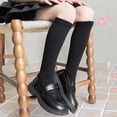thumbnail image 3 of Jalioing Knee High Socks for Girls School Uniform Cotton Stockings Girls Kids Breathable Soft Long Socks, 3 of 6