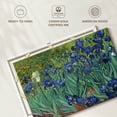thumbnail image 6 of Elephant Stock Irises 1889 Wall Art - Horizontal Canvas Wall Art - Living Room Wall Decor - Floral And Botanical Canvas - Blue And Teal Decor By Vincent Van Gogh - 48" x 32", 6 of 8