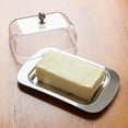 thumbnail image 2 of Plat de Conservation pour Aliments en Acier Inoxydable avec Couvercle Transparent, 2 of 7