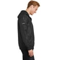 thumbnail image 2 of Sport-Tek JST53 Embossed Hooded Wind Jacket, Mens Coats and Jackets, 2 of 3